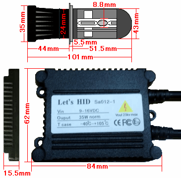 AP HIDバルブ/HIDバーナー バラスト付き 35W D1S...+solidarischer-hof